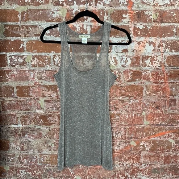Arden B Metallic Racerback Tank Size Small - Picture 2 of 5